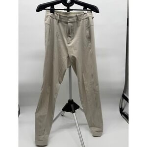Lululemon Lab Men Tapered Ripstop Trousers Beige Sand Size 31 Golf Travel Casual